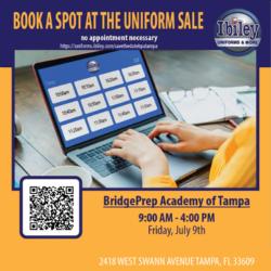 Friday, July 9th Uniform Sale / Viernes 9 de Julio venta de Uniformes